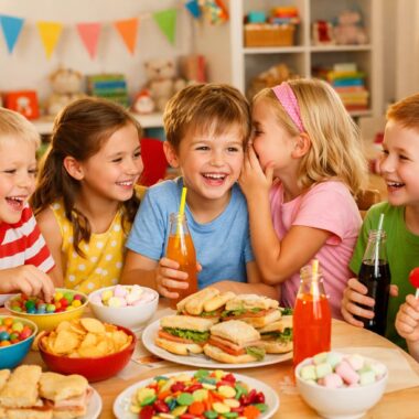 meriendas en parque infantil el recreo